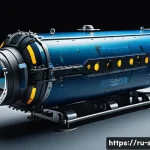 Home 22 해양공학 수중 드론 - A highly detailed underwater drone exploring a deep-sea environment at over 1000 meters depth, showc...